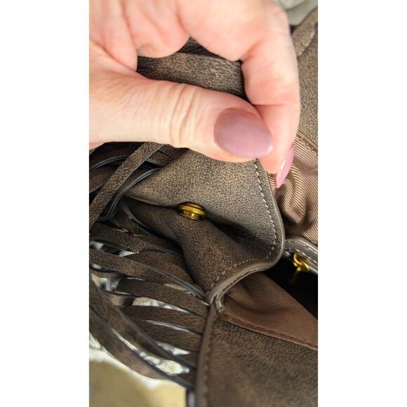 BWESTT Brown Fringe Tote Bag – Western Boho Shoulder Bag – NWT MSRP $138 - Picture 12 of 15